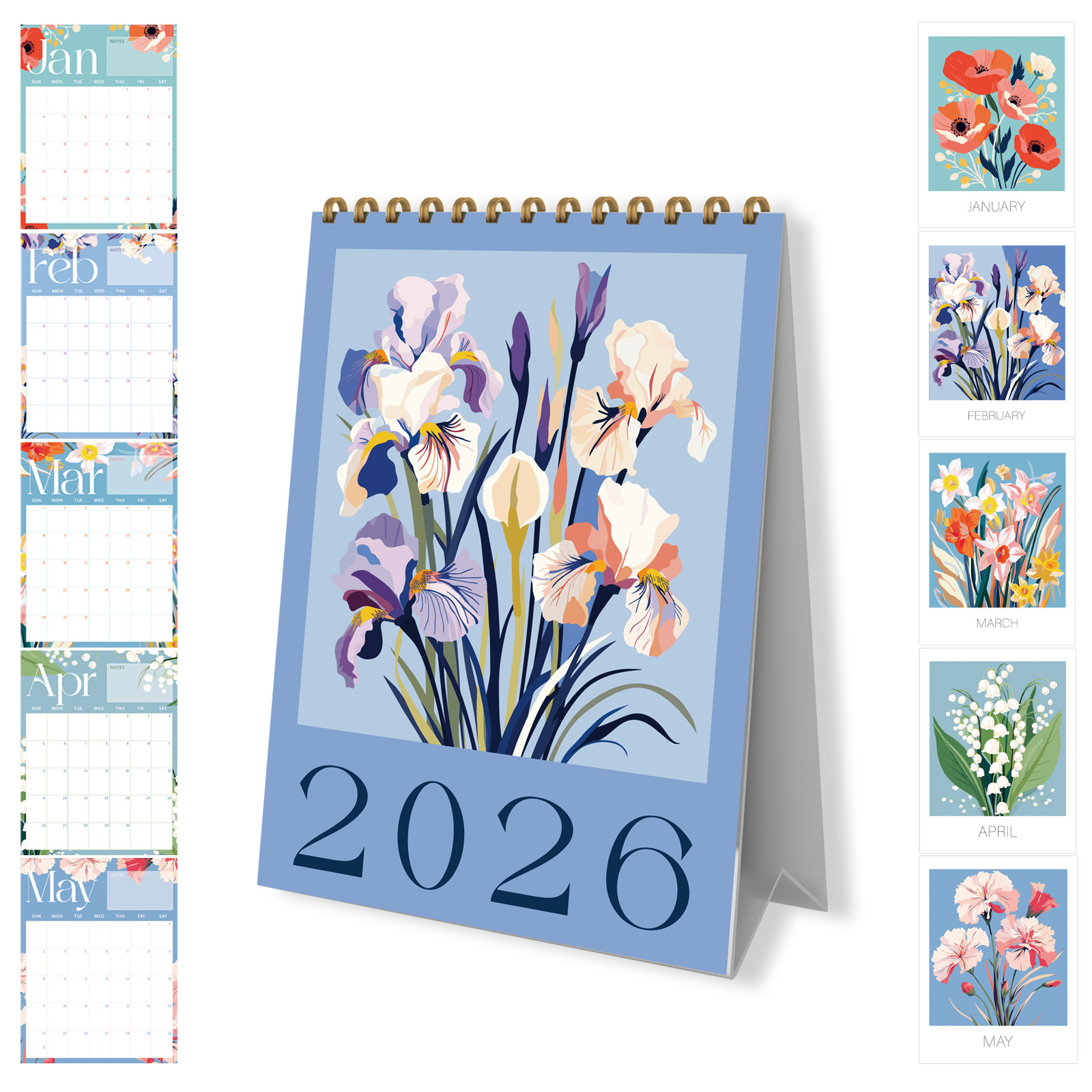 2026 Bureaukalender Kleine Kalenders Staande