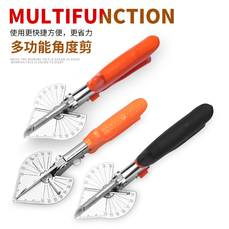 Angle Shear 45-135 Degree Miter Angle Cutter Multifunction PVC PE Plastic Pipe Angle Scissors Housework Home Decor Plumbing Tool