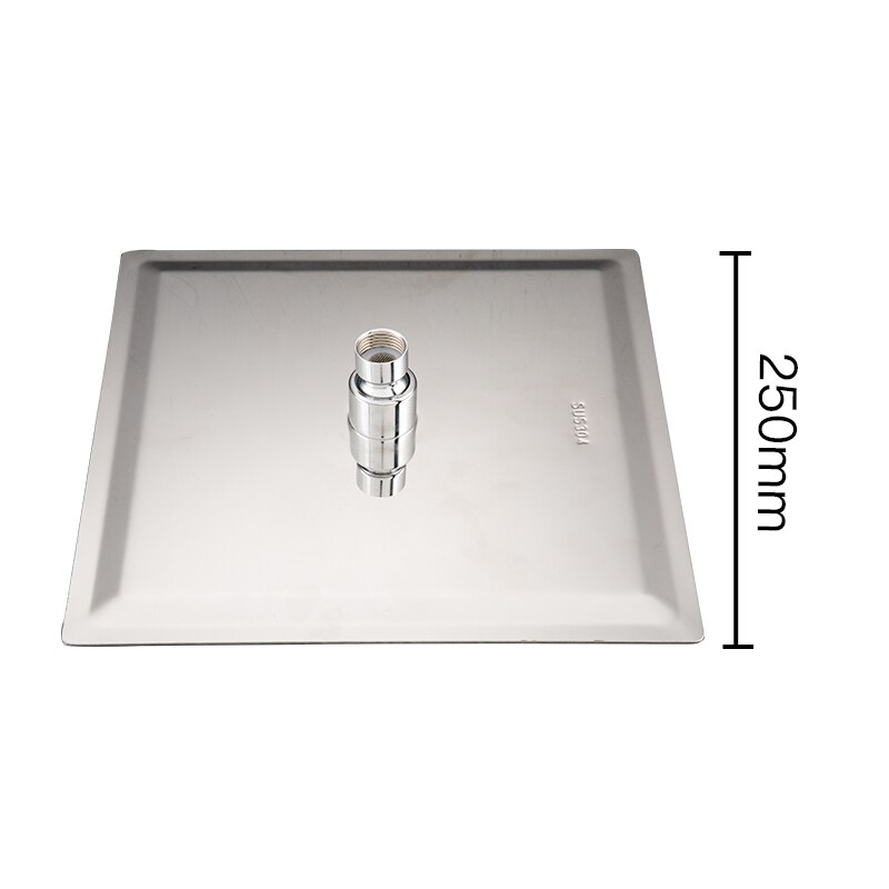 GAPPO okrągły i kwadratowy prysznic ze stali nierdzewnej prysznic deszczowy chrom wysokociśnieniowy ultra-cienki prysznic kran Ducha: Y042-3