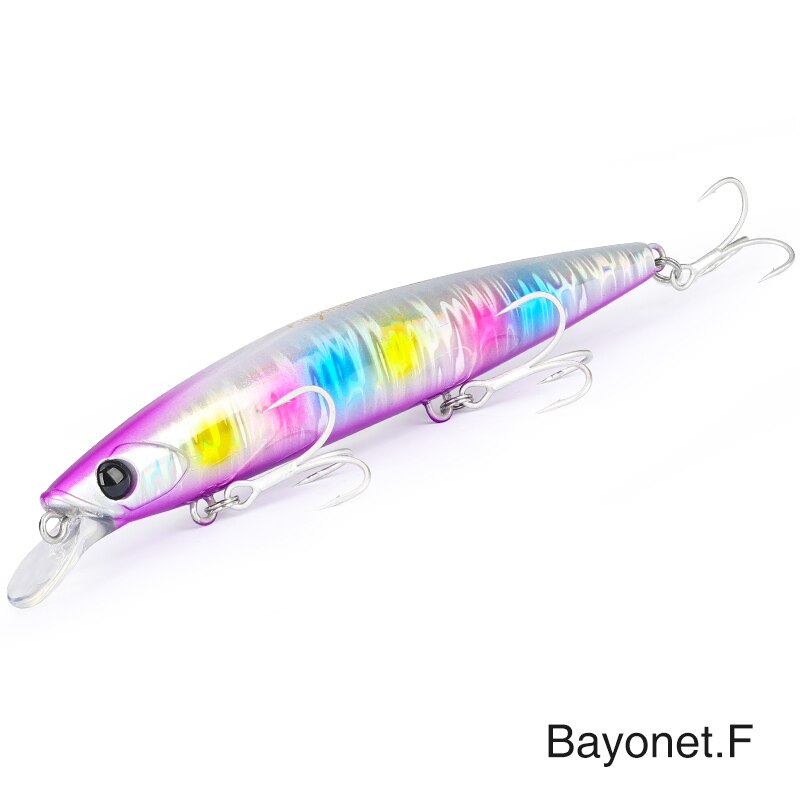 TSURINOYA 135S Fishing Lure tonący Minnow BAYONET 135mm 26.4g słonowodne długie rzucanie profesjonalne przynęty Seabass twarde przynęty: BAYONET 135S-F