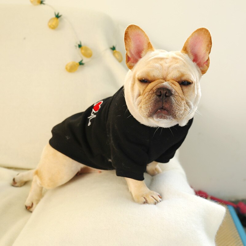 Åndbar bomuldshund ærmeløs elektrokardiografi vest sort enkel t-shirt hvalp kat sommer kostume tilbehør til hunde