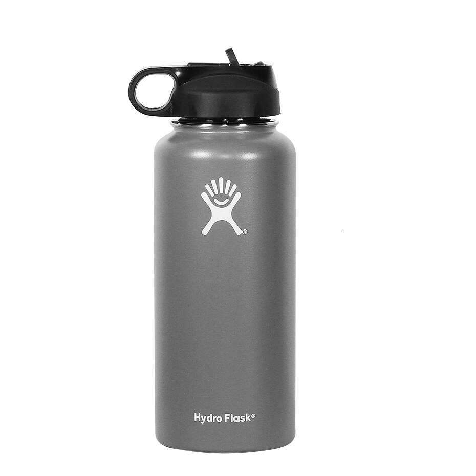 Sports Bottle Hydro Flask 32oz Tumbler Flask Vacuum Insulated Flask Stainless Steel Water Bottle Wide Mouth Outdoor: Multi