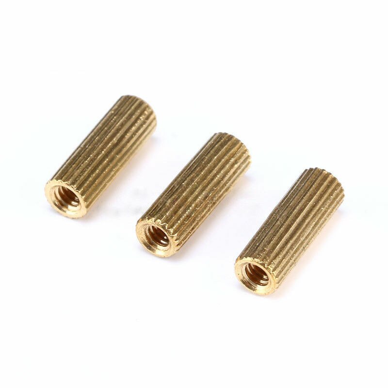 100pcs M2 Round shape Double pass Security monitor brass Copper column Camera Screw Knurled Stud bolt