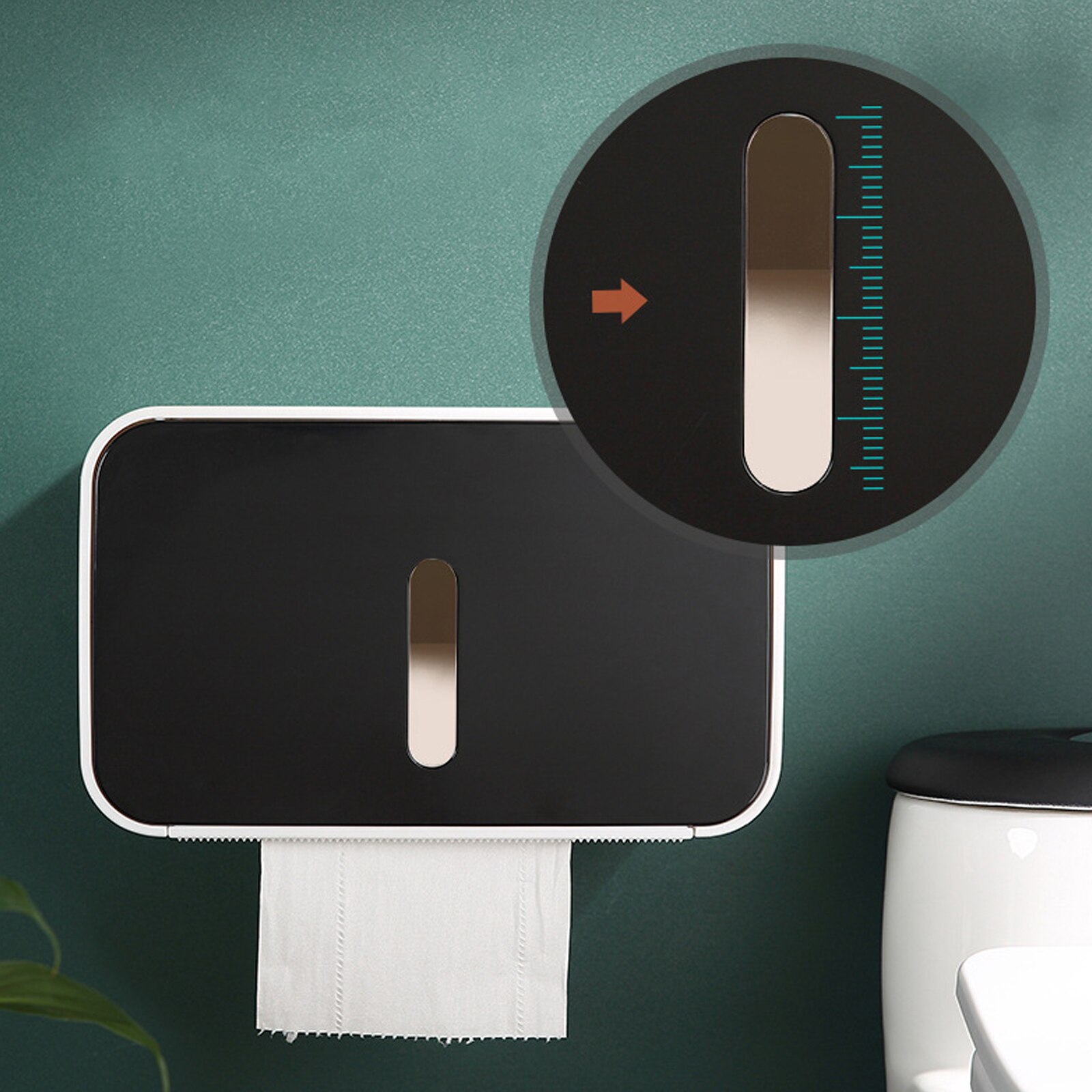 Toilet Tissue Box Hand Paper Towel Dispenser Wall-Mounted Bathroom Roll Paper Folded Paper Holder Storage Rack Tissue Box