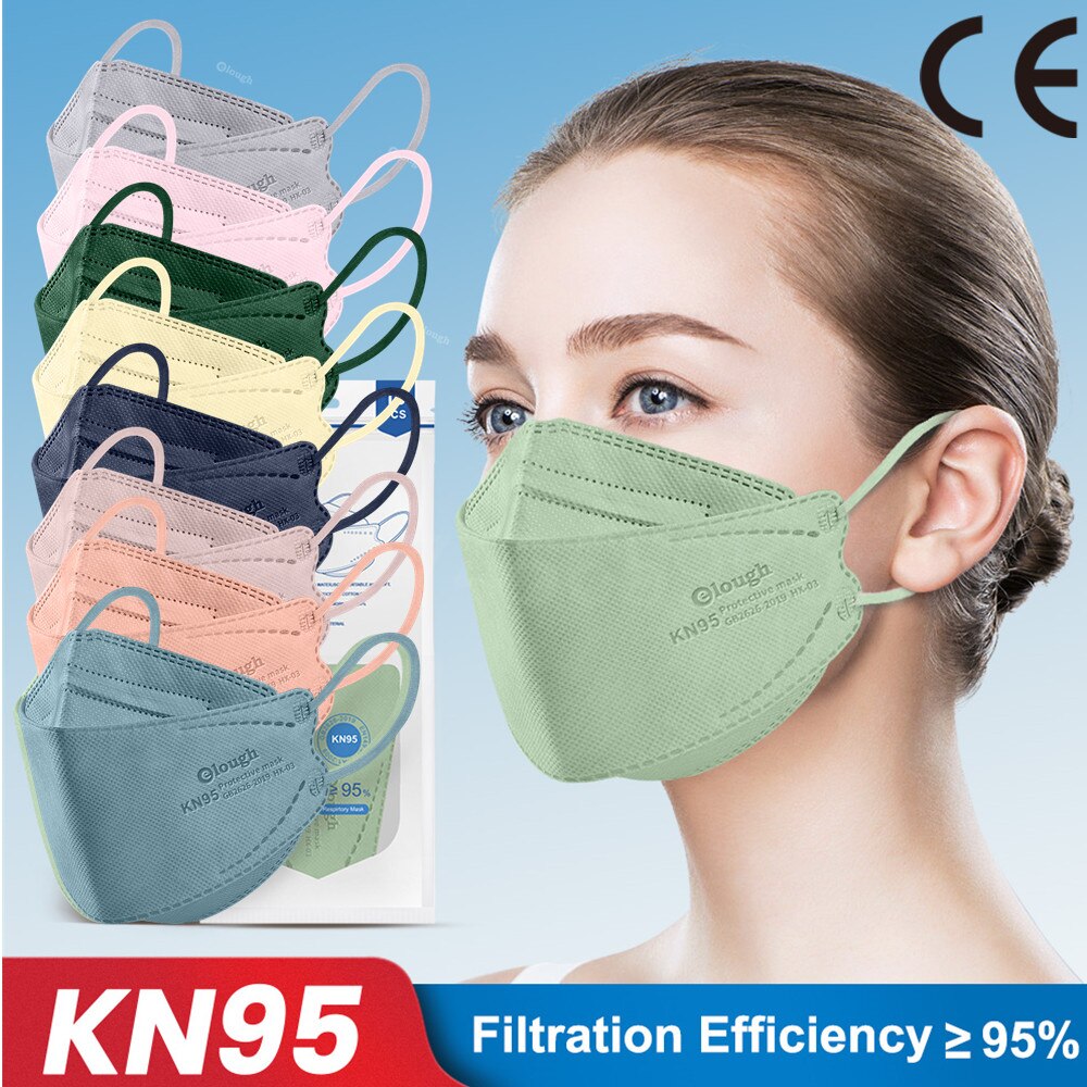 Elough – masque de protection respiratoire FFP2/KN95, lot de 10 à 100 pièces, approuvé par l&#39;espagne