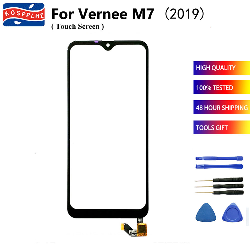 KOSPPLHZ Original 6.1&quot; For Vernee M7 Touch Screen Sensor Touch Panel Replacement For Vernee M7 Front Glass Lens Panel