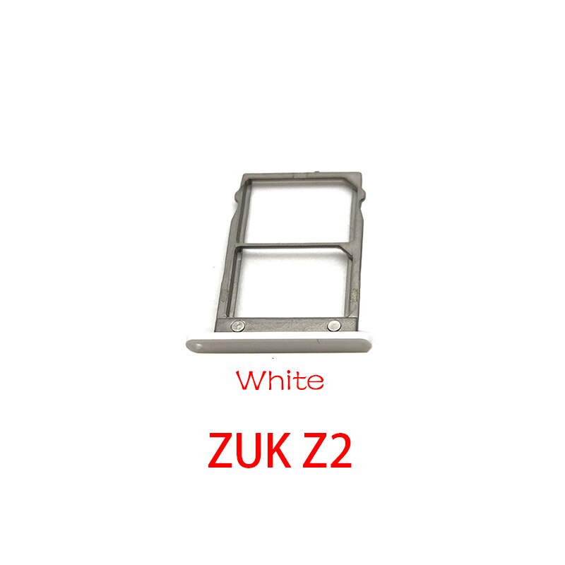 For Lenovo ZUK Z2 / K5 Note / K6 Power Micro Nano SIM Card Holder Tray Slot Holder Adapter Socket: ZUK Z2 white