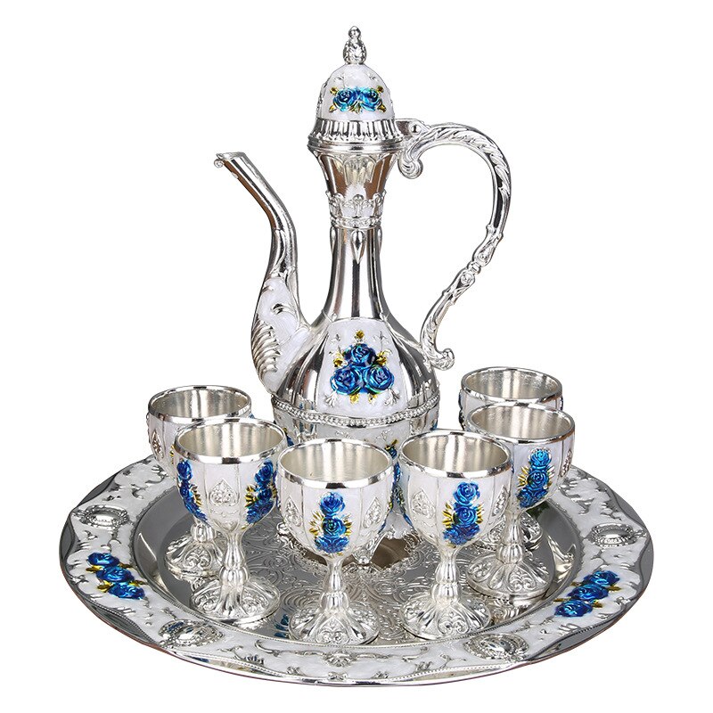 Wine decanter pumpkin style hip flask a glass of red wine home bar metal glass set sake set home bars