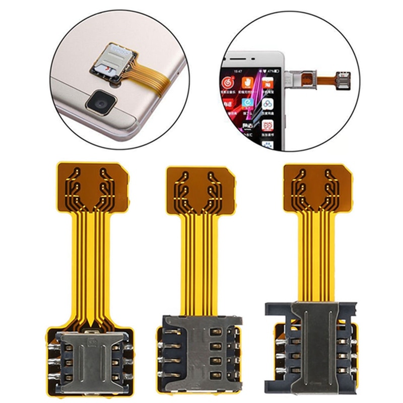 Voor Xiaomi Huawei Android Universele Tf Hybrid Sim Slot Dual Sim Card Adapter Micro Sd Extender Nano Mobiele Telefoon Accessoires