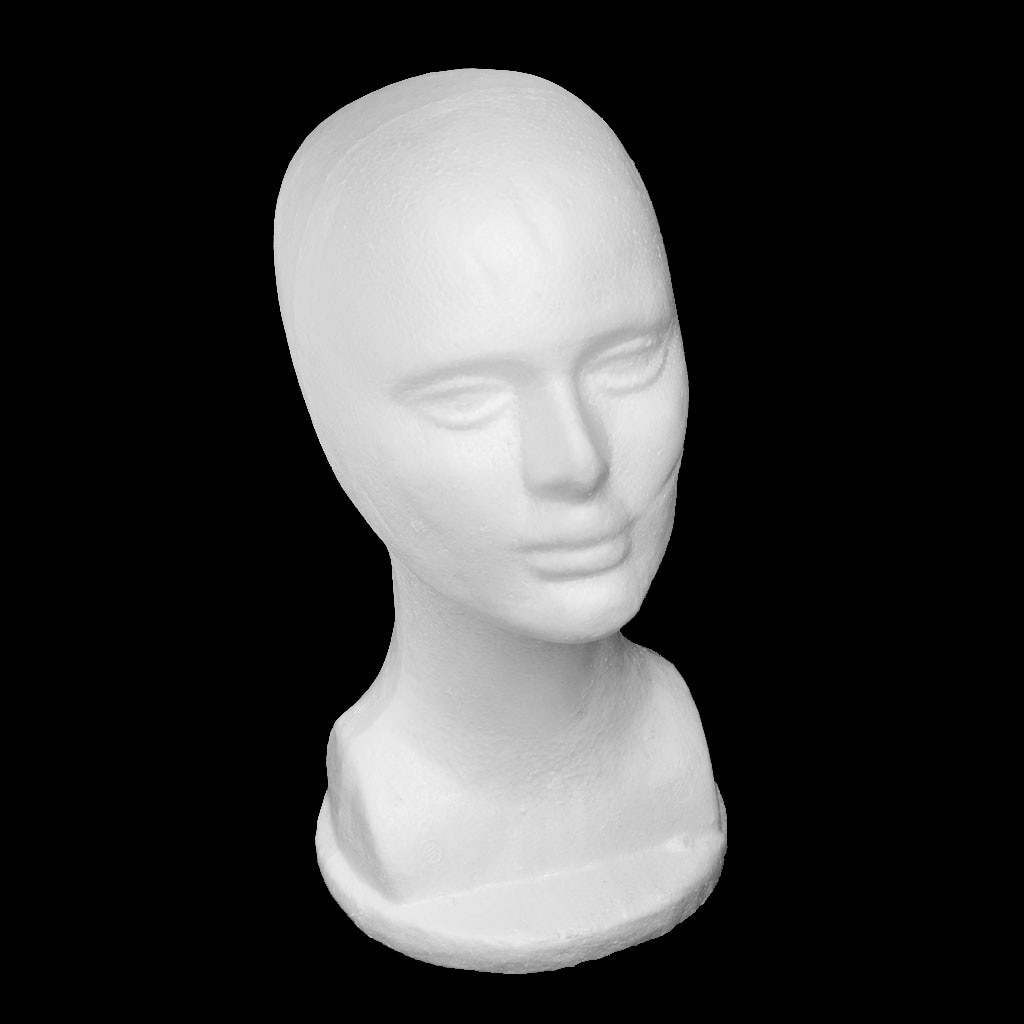 Mannelijke Polystyreen Piepschuim Model Hoofd Mannequin Stand Voor Pruik Haar Hoed Glazen Display