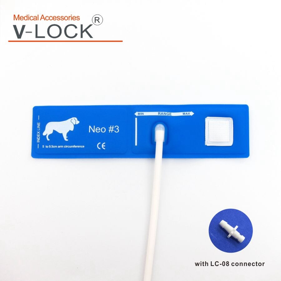 Veterinary Blood Pressure Cuff for Small Aminals with connector LC-08: 5-9.5CM