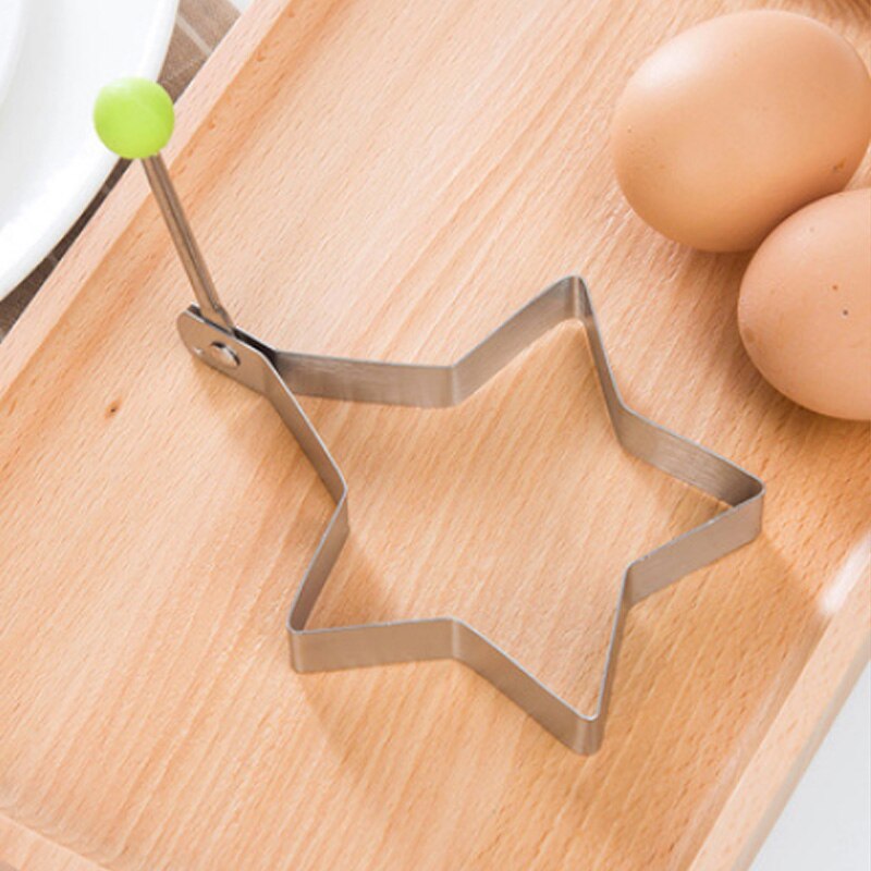 Keuken gadgets rvs omelet gebakken gepocheerd ei creatieve mold hartvormige ronde bloemvorm pannenkoek maker