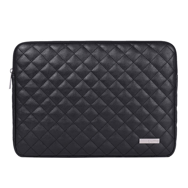 Pehmeä pu-nahkainen kannettavan tietokoneen laukku 13.3 14 15.6 tuuman vedenpitävä pussi 15 suojus macbook air pro retinalle asus acer kannettavan tietokoneen kotelon kansi: Musta / 14- tuumaa