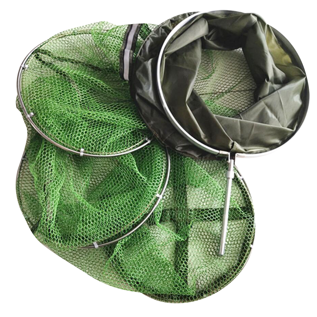 Awesome Foldable Fishing Dip Net Crab Shrimp Crawdad Lobster Nylon Mesh Fishing Cage Fishing Net Basket Outdoor Fishing Tackle