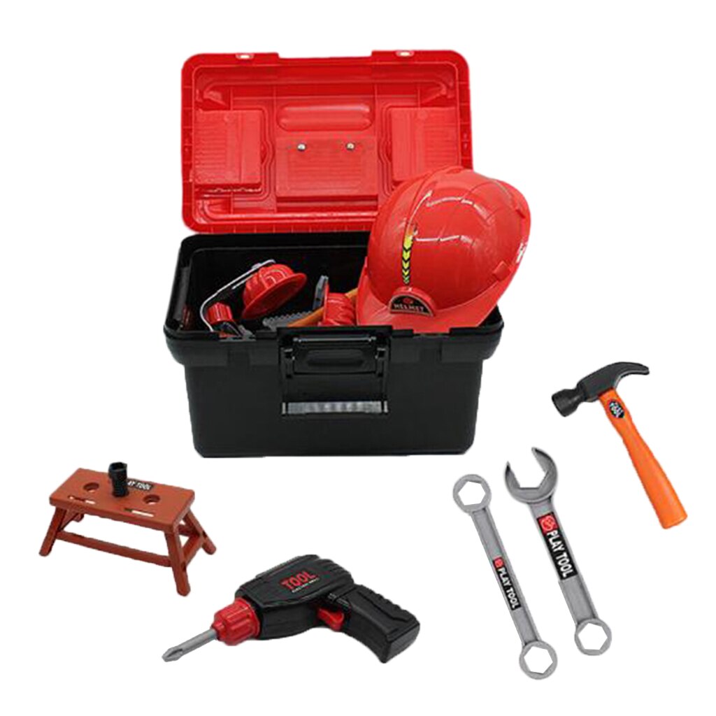 42x Gereedschapskist Duurzaam Kids Tool Set Pretend Play Bouw Tool Kit Speelgoed