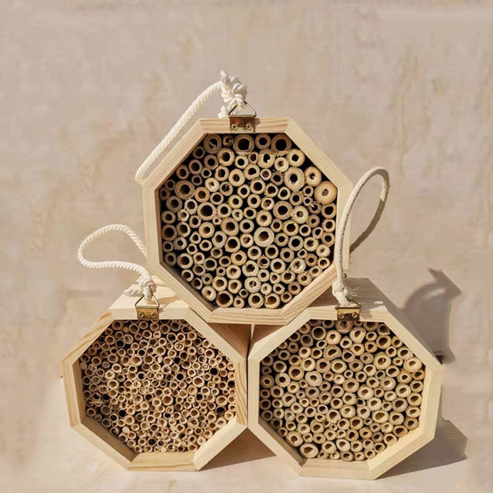 Bee House Tubes Wooden Beehive Box Frames Beekeeping Tools Honey Self Flowing Honeycomb Block Beekeeper Nest Tube Liners