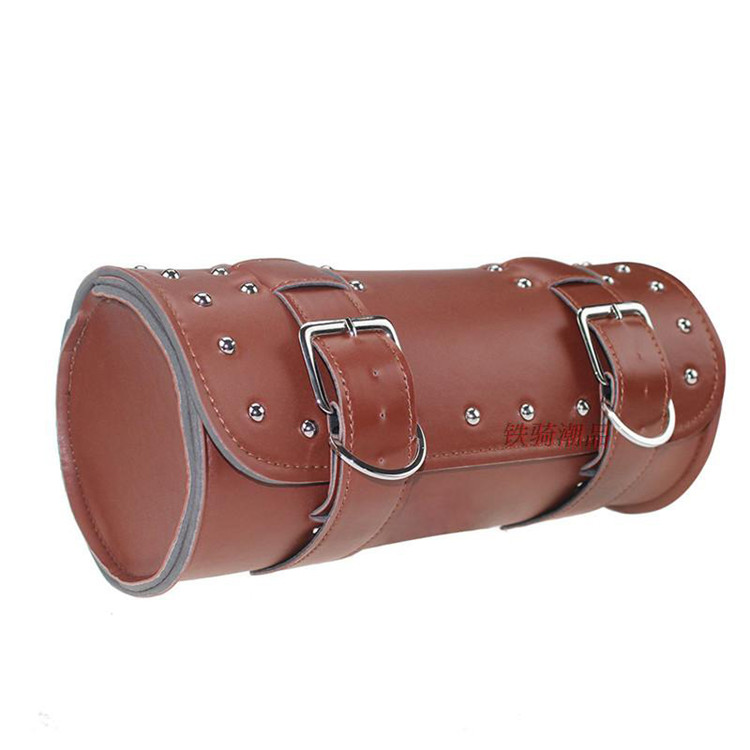 retro braun Kreuzfahrt niet Rolle zubehör kopf tasche motorrad gepäck Kreuzfahrt niet moto hecktasche motorrad Satteltaschen
