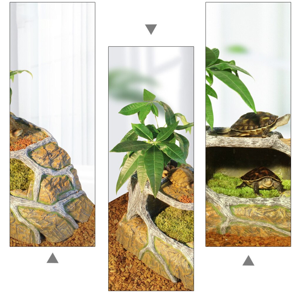 1Pc Schildpad Klimmen Platform Schildpad Terras Aquarium Landschap Prop