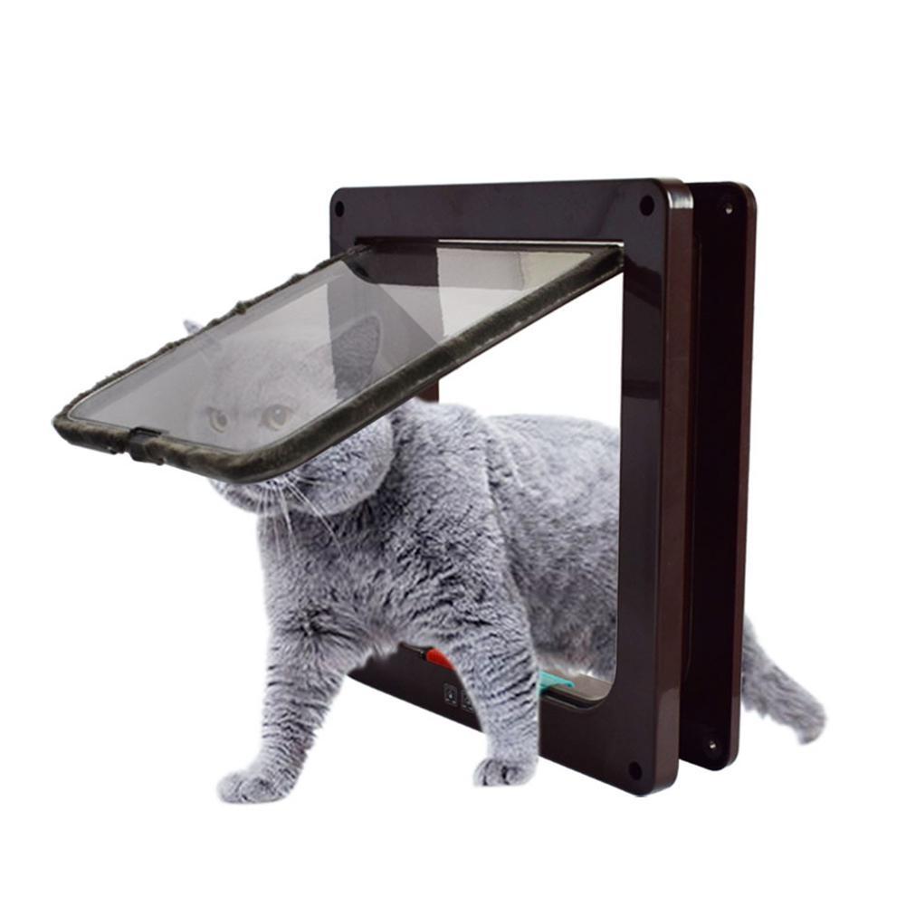 Pet Door Controllable Dog Cat Flap Opening for Pets House Animal Supplies