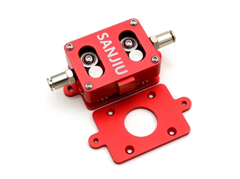 Red Black 3D Printer UM2 Ultimaker 2 Extended+ Extruder Feeder Double wheel Reducer Extruder 1.75/2.85/3mm Filament
