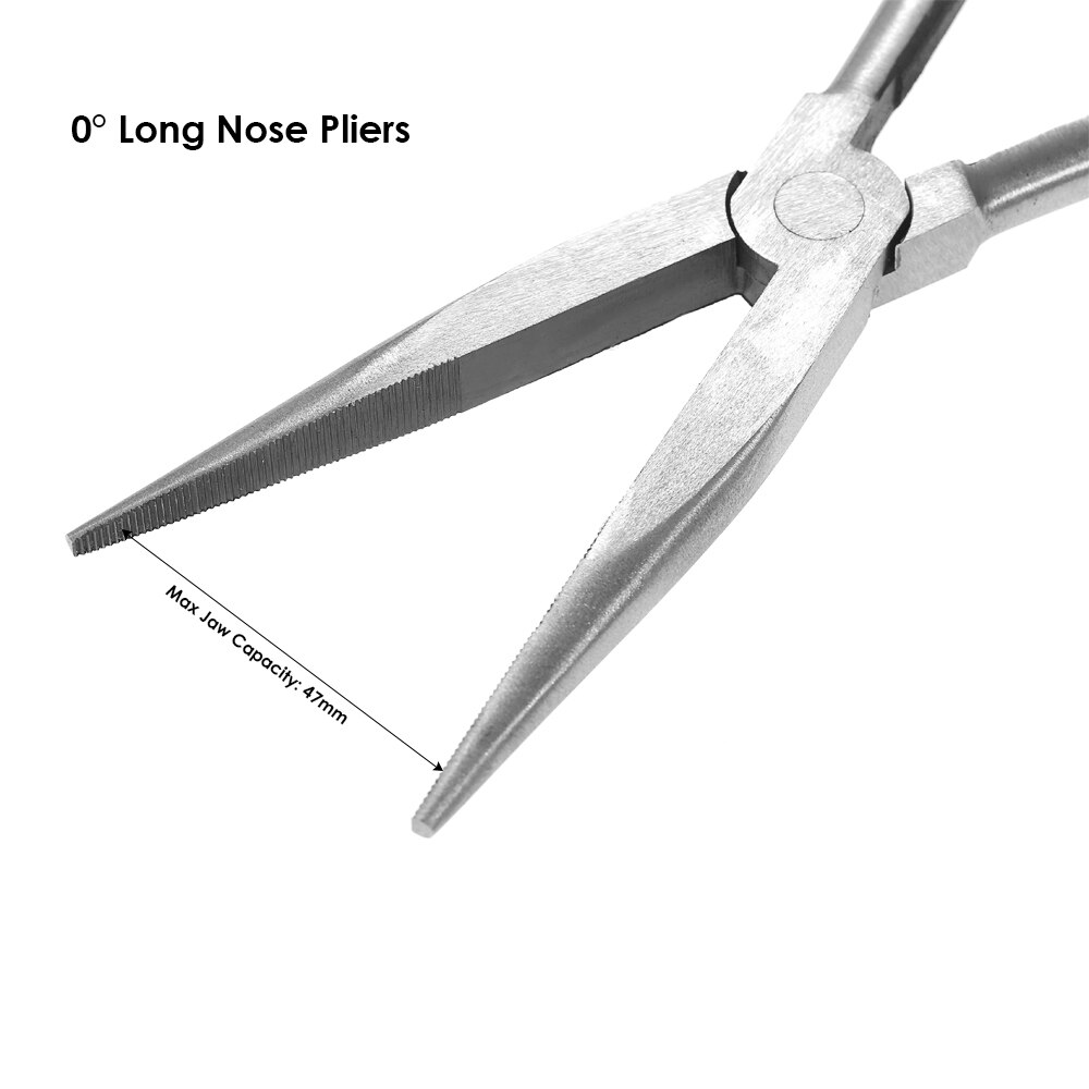 Extra Lange Zware 11 "Dubbele X Tangen Langbektang Rechte Neus Scherpe neus Tang Hand gereedschap