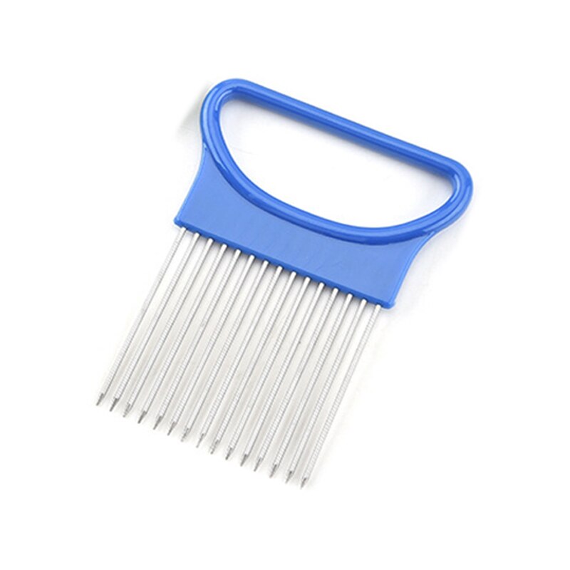 El árbol hogar de cocina de acero inoxidable agujas para cebolla tomate cebolla picada rápido aguja para carne de cocina accesorios H271: H271  Blue