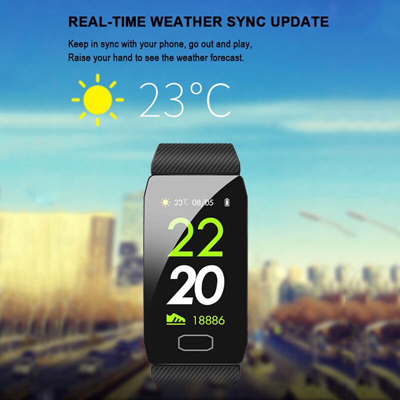 Q1 Smart Armband Fitness Tracker Monitor Smart Band Bloeddruk Hartslag Smartband Waterdicht Mannen Vrouwen