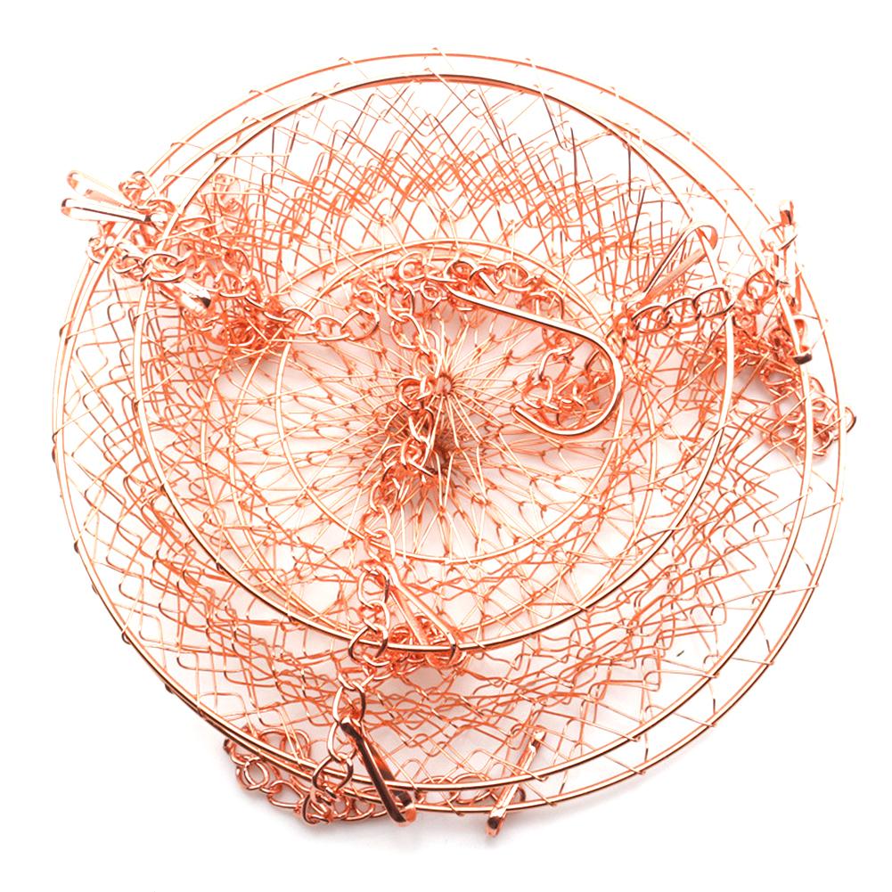 Newest 3 Tiers Wire Chain Hanging Basket Fruit Plant Food Organizer Kitchen Storage Wrought Iron Fruit Hanging Basket