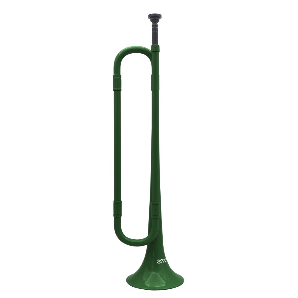 Trompeta ammoon B plana de cavalty de plástico respetuoso con el medio ambiente con boquilla para el estudiante de la Escuela de la banda: Verde
