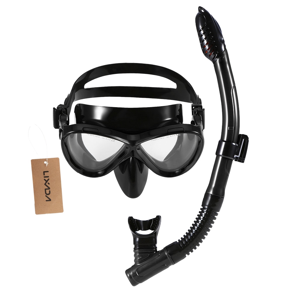 Lixada Kids & Adults Scuba Diving Mask and Snorkel Set - Easy Breath Dry Snorkel