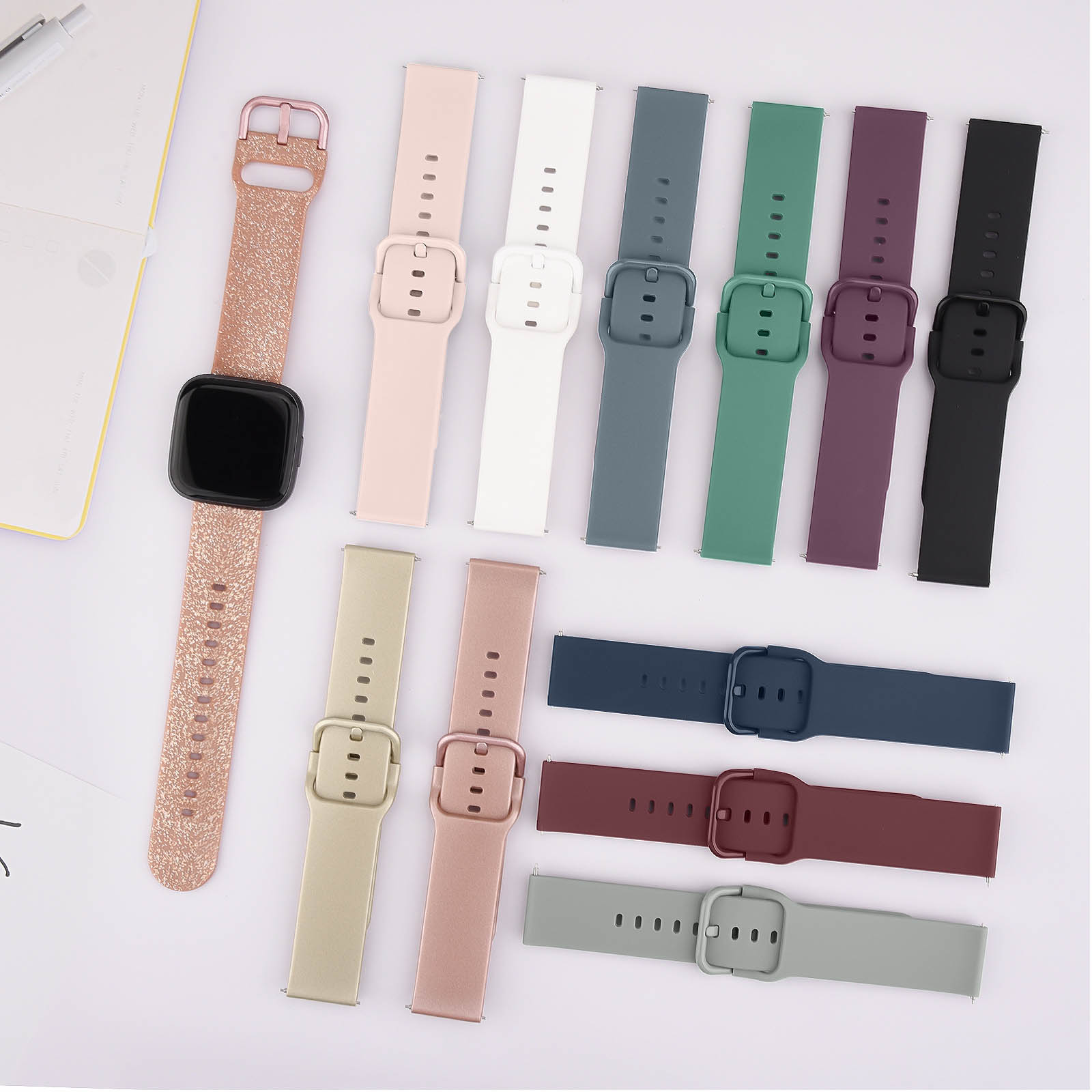 rem til fitbit versa 2/ versa-rem silikonklokkerem vanntett armbånd til fitbit versa lite erstatningsrem