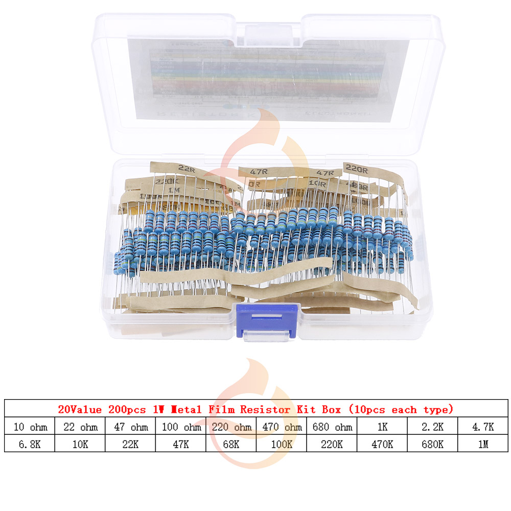 Kit Assortimento Resistenze 1/6W – 5W: Pellicola Metallo E Carbonio – Fai Da Te Elettronico