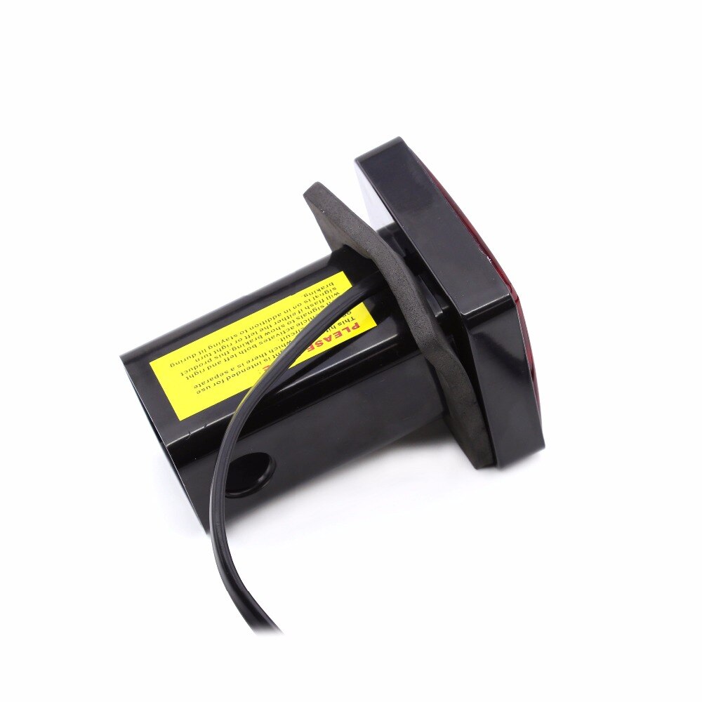 KEYECU 2" Trailer Hitch Receiver Cover with 12 LED Brake Leds Light Tube Cover w/ Pin added safety AND easy-to-install