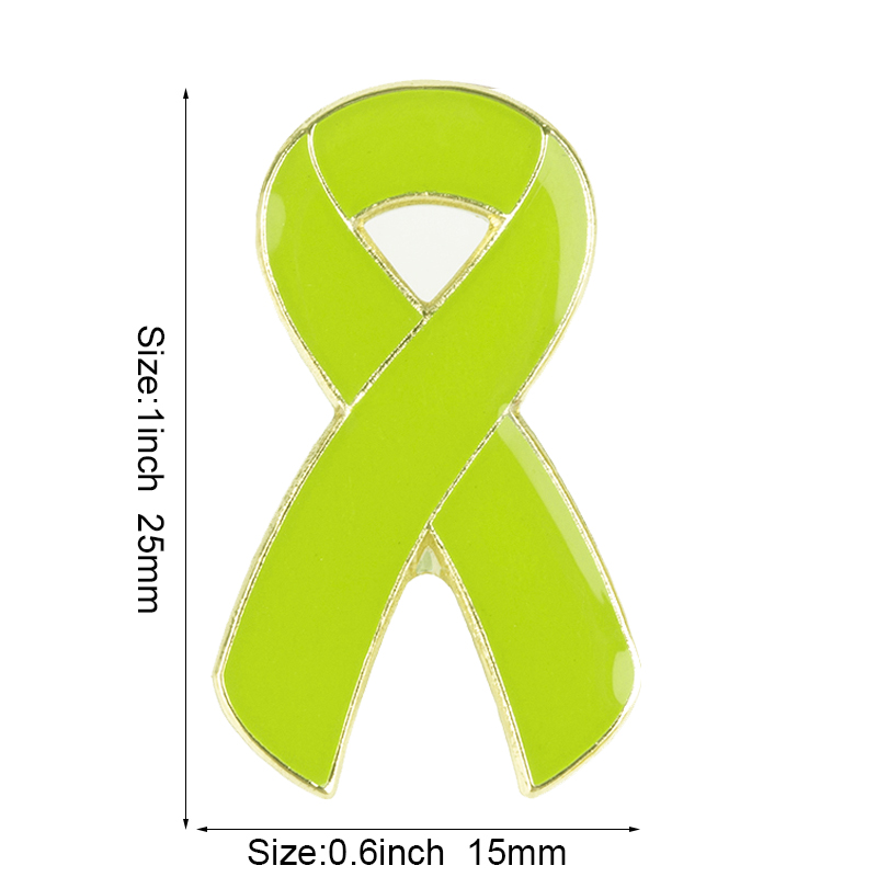 Lint Borstkanker Awareness Revers Pin Aids Metalen Badge Pin Broche Decoratieve Knoppen voor Kleding XY0025: Blue White Zinc Plated