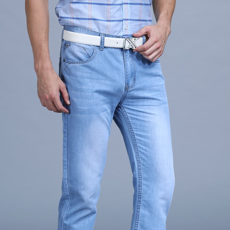 Grote lente zomer jeans utr dunne heren jeans herenbroeken kledingmerk