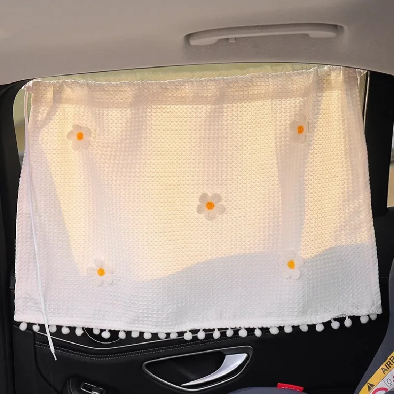 1PC Cute Cartoon Car Curtain Sunshade Curtain Essential Summer Car Sunscreen Curtains Keep Your Car Interior Cool & Protected: transparent