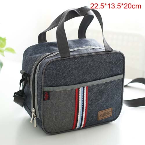 Lunch Bags Portable Insulated Lunch Bag For Women Men Kids Thermos Cooler Adults Tote Box: 3