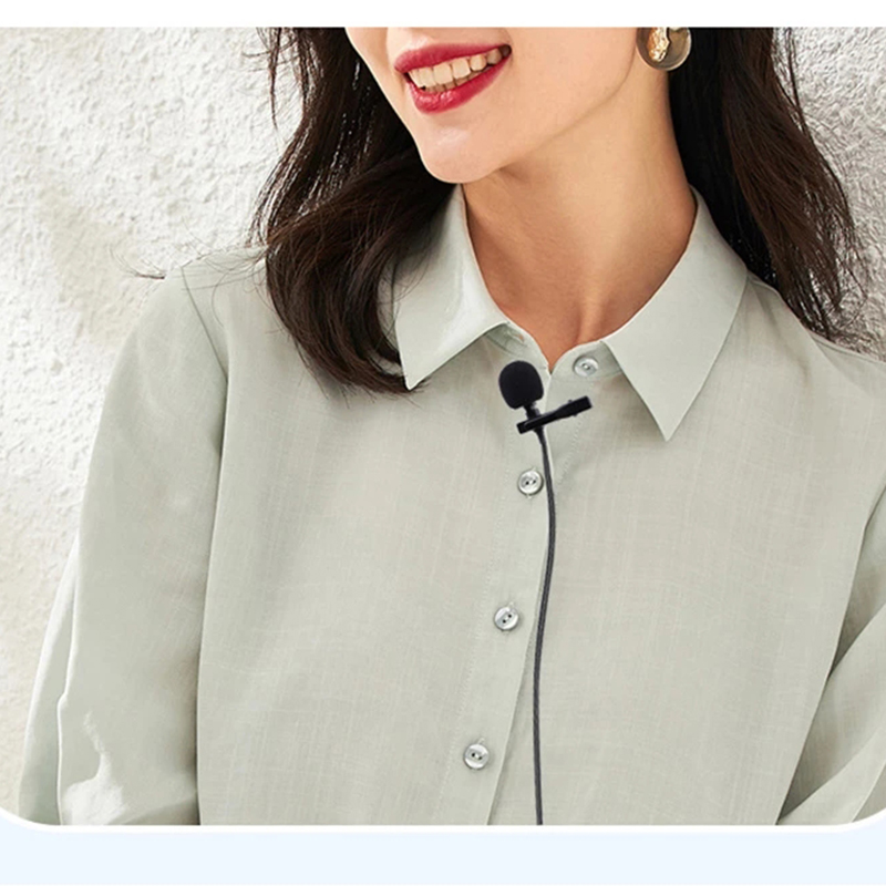 mini cravatta risvolto clip-in poi Microfono cablato Microfono USB tipo C da 3,5 mm per cellulare Smartphone PC computer portatile Chiacchierare Canto karaoke incontro