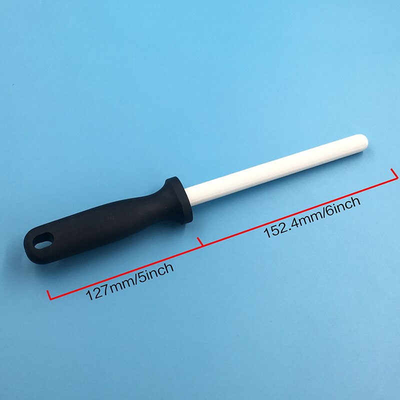 finne keramisk slipestokk slipestokk sliper keramisk pinne slakter keramisk kniv pinne svingkniv pinne: 6 tommer