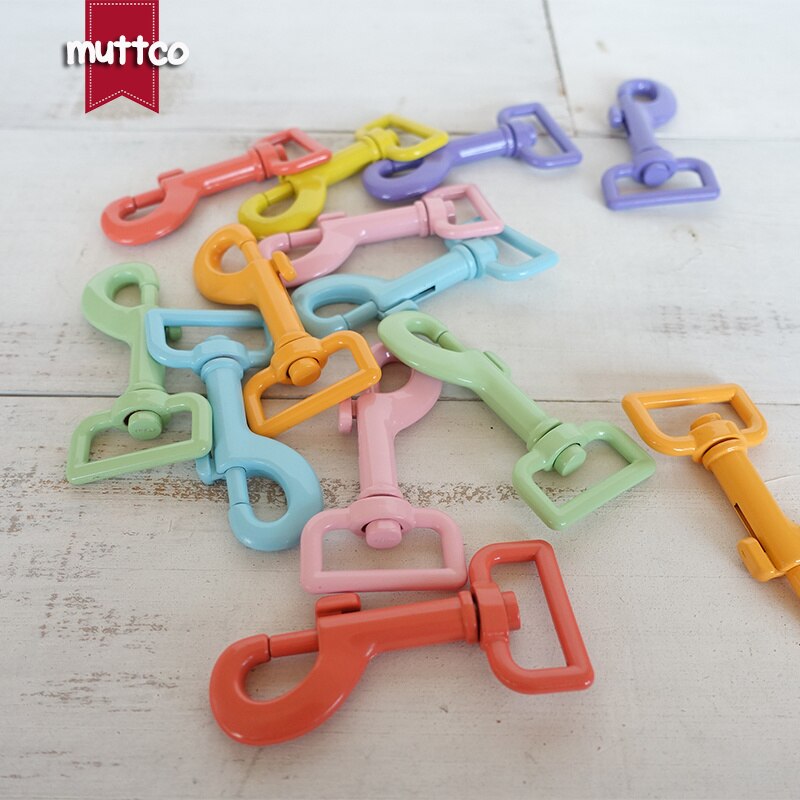 Metal Colourful dog Clasp Kirsite hook buckle hardware for 20mm and 25mm webbing DIY Dog Leash parts 7 colours