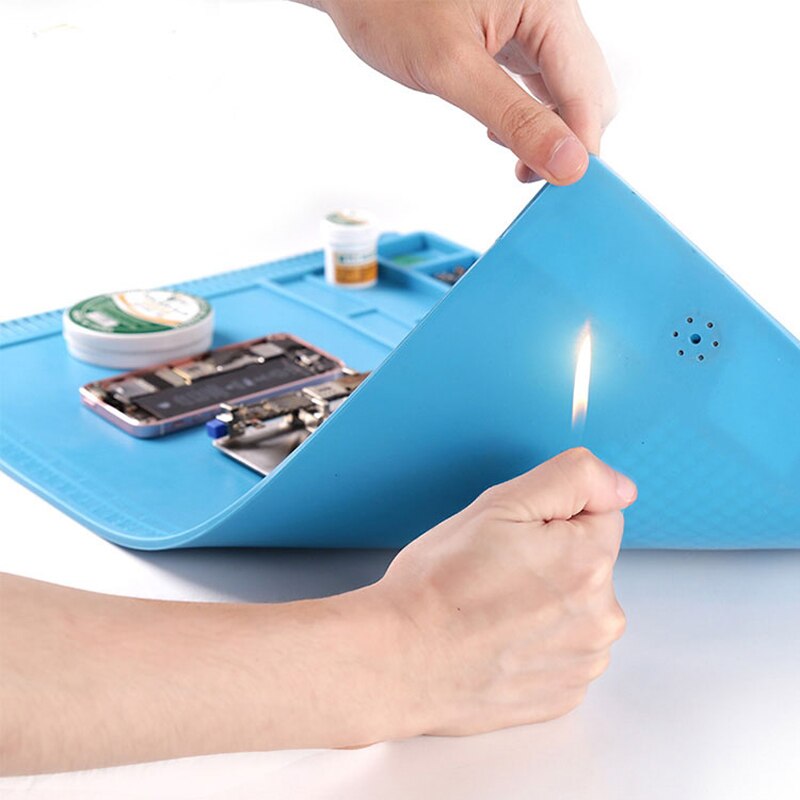 Newest 55x35cm S-180 Heat Insulation Silicone Pad Desk Mat Maintenance Platform For Mobile phone BGA Soldering Repair