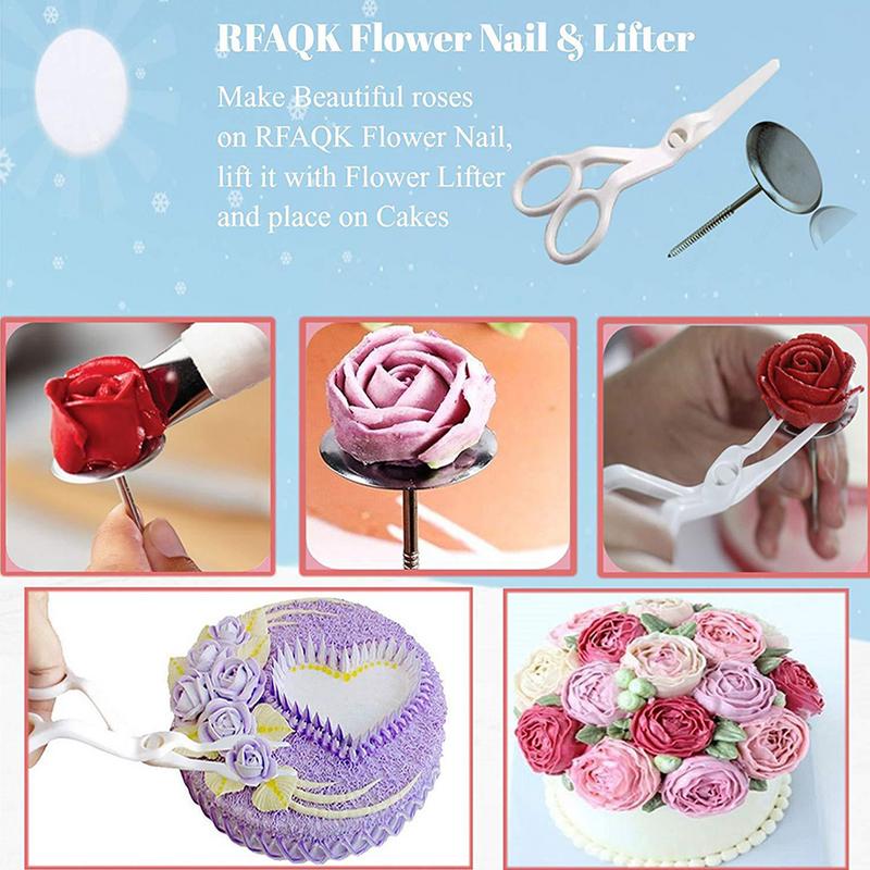 Juego de tocadiscos para decoración de tartas, herramientas de decoración para Fondant, mesa de flores, equipo de puntas de glaseado, 73 unids/set por Set,