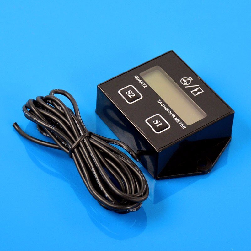 Motorcycle LCD Digital Display Speed Timer Motorboat Engine Electronic Tachometer Universal Motorcycle Digital Gauge Speedometer