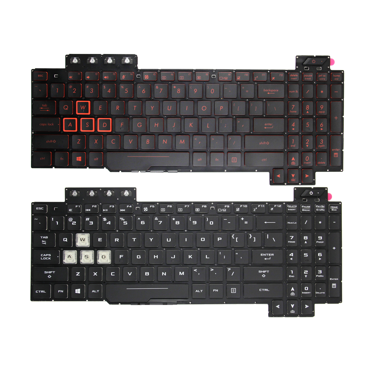 100 % neue uns/SP/RU-Tastatur für Asus Tuf FX80 FX86 FX95 FX505 FX504 FX705 ZX80G FZ80 FX80G GL703G Englische Laptop-Tastatur mit Hintergrundbeleuchtung