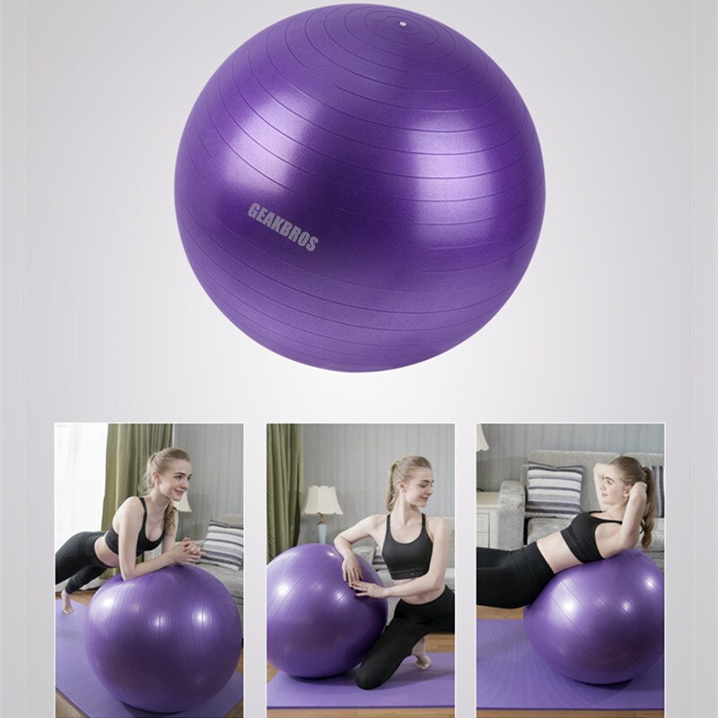 55/65/75/85cm para hacer ejercicios PVC bolas Bola de Yoga gruesa a prueba de explosión ejercicio gimnasio en casa de deportes equipo Pilates equilibrio bola