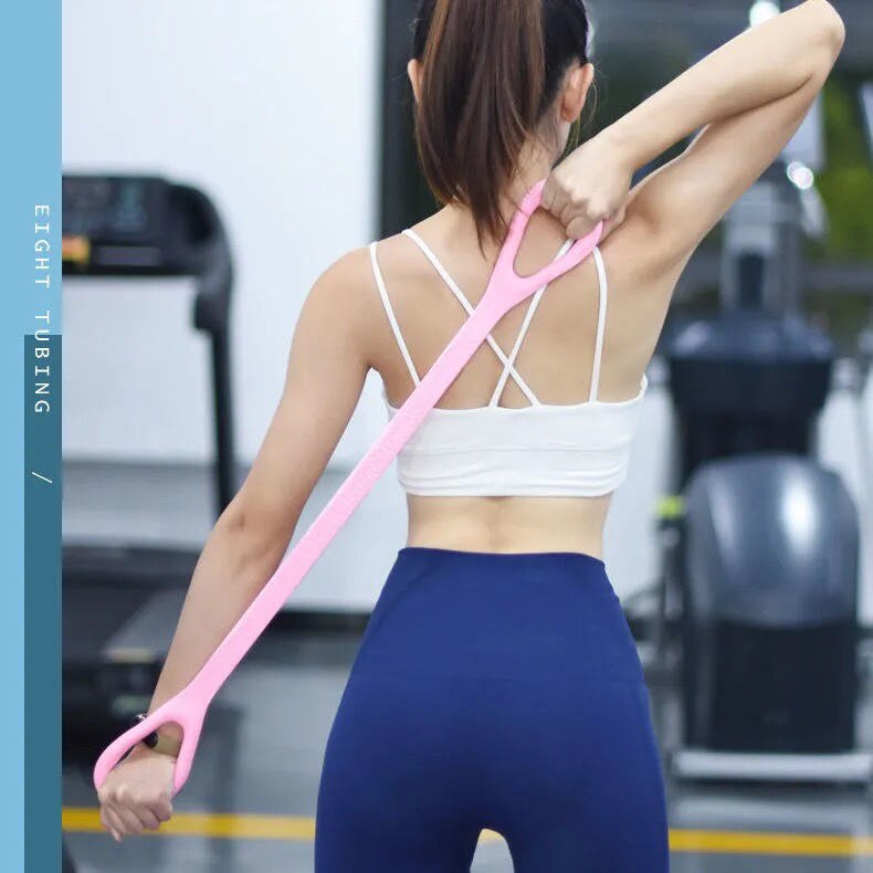 Fitness Resistance Bands Arm Back Training Stretch Rope Barre Chest Arm Shoulder Exercise Equipment Pilates Yoga Home Gym