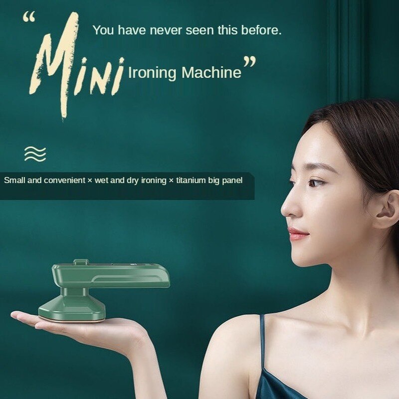 Mini Electric steam iron Fast Heat Handheld hanging Iron Portable garment steamer with Ceramic Soleplate For Home Travel