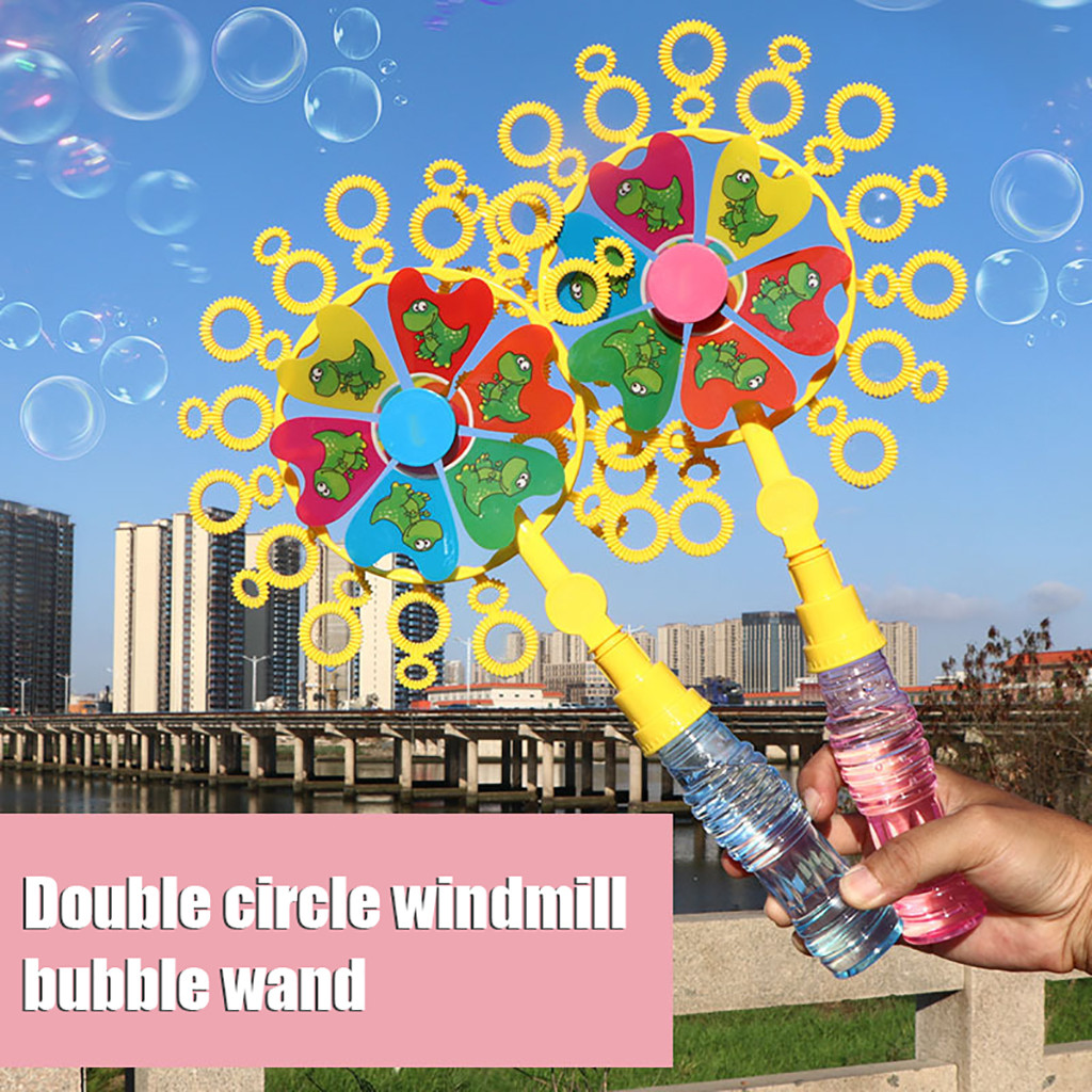 70 Ml Windmolen Bubble Blower Stok Leuk Voor Outdoor Play & Verjaardag Met Vloeibare Bubble Machine Speelgoed Voor Kinderen Water speelgoed Windmil