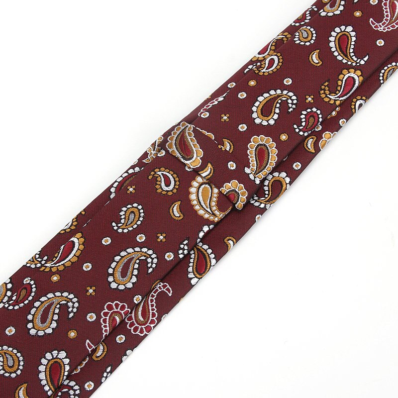 Herre slips smalle slips 6cm klassiske paisley slips til mænd formel business bryllup jakkesæt halstøj jacquard vævede slips