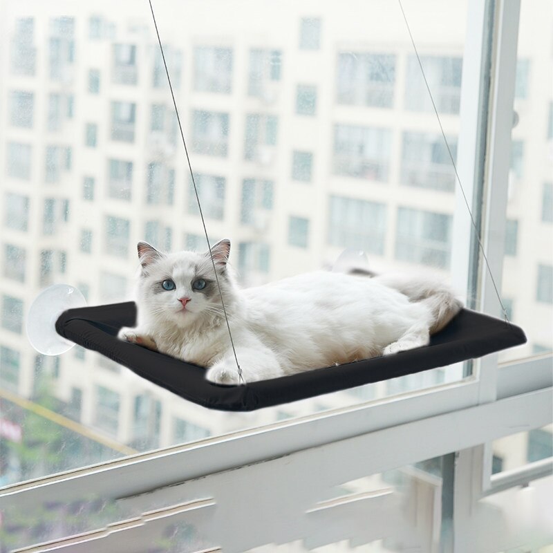 Pet Accessories Cat Hanging Beds Warm Comfortable Sunny Seat Window Mount Kitten Hammock Pet Shelf Seat Beds Bearing 20kg House: 6